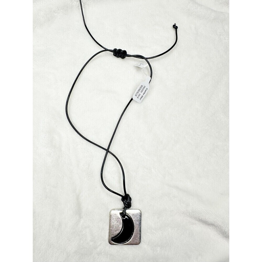 NEW Free People Serendipity Choker Glass Moon Charm Bohemian Celestial Witchy